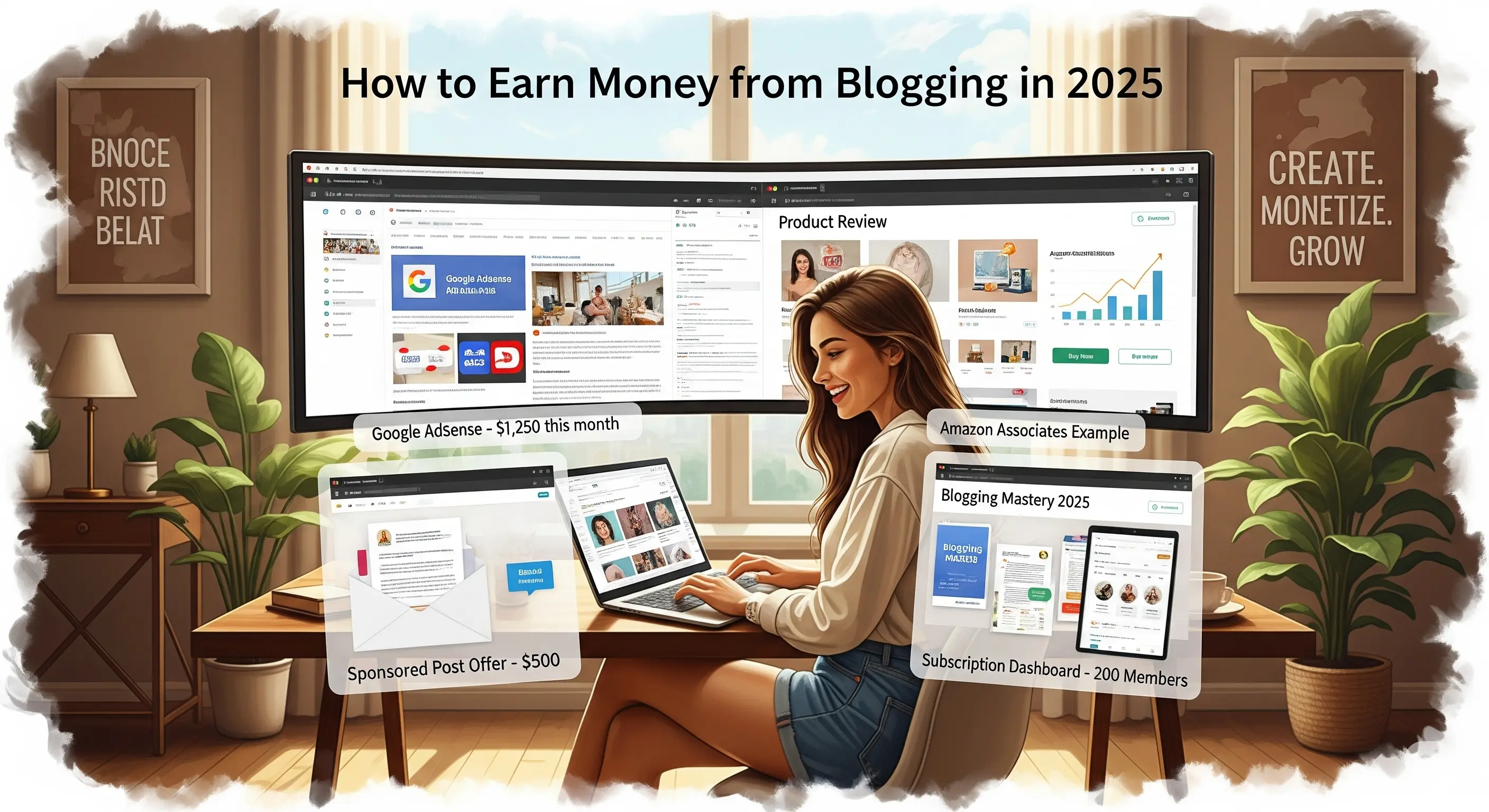 how to earn money from blogging