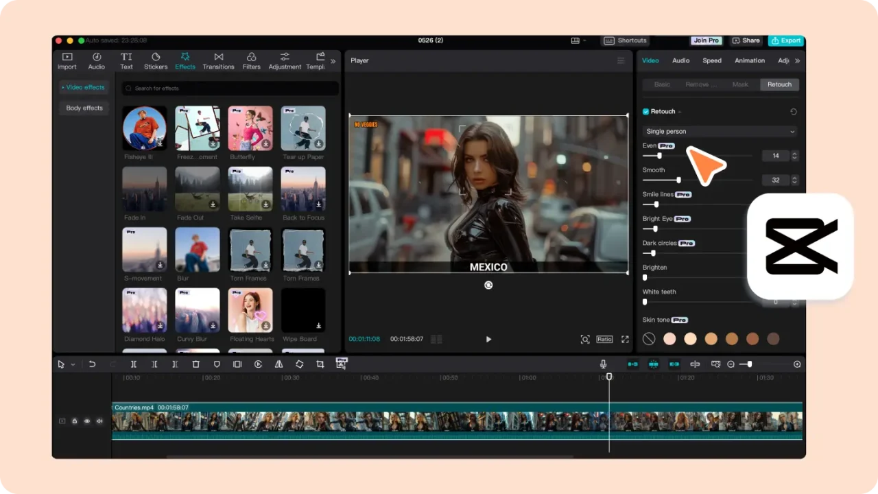 CapCut video editor