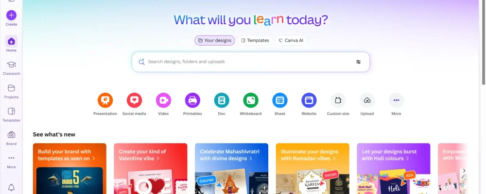 canva review 2026 template library